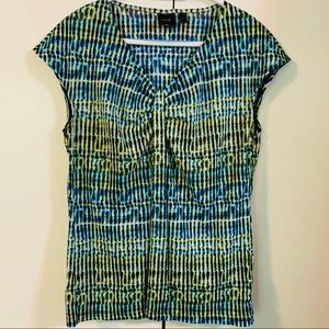 🔺 Rafaella colorful sleeveless blouse size Large